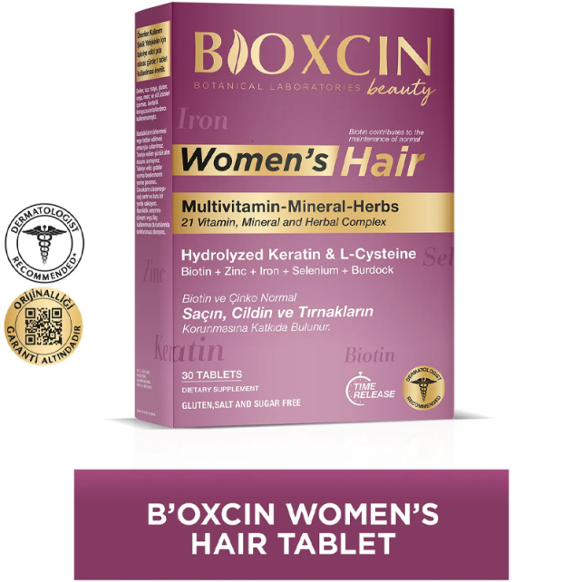 Bioxcin Womens Hair - Takviye Edici Gıda 30 Tablet - 3