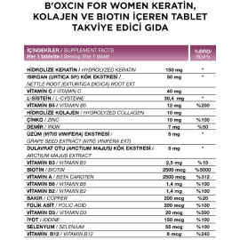 Bioxcin Womens Hair - Takviye Edici Gıda 30 Tablet - 4