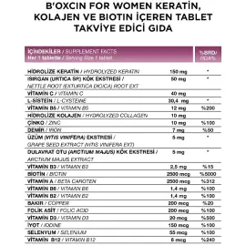 Bioxcin Womens Hair - Takviye Edici Gıda 30 Tablet - 4