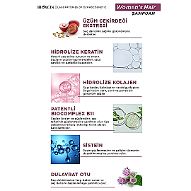 Bioxcin Womens Hair Takviye Edici Gıda 30 Tablet & Saç Bakım Şampuanı 100ml Hediye - 7