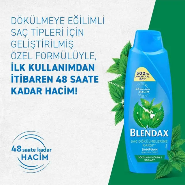Blendax Saç Dökülmesine Karşı Şampuan 500ml - 3