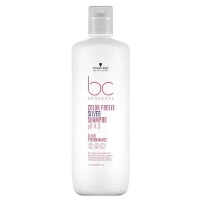 Bonacure Color Freeze Silver Shampoo - Renk Koruyucu Gümüş Şampuan 1000ml - 1