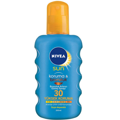 Nivea Sun Koruma & Bronzluk 30 - Koruma Sağlayan Güneş Spreyi Nivea Sun Koruma & Bronzluk 30 - Koruma Sağlayan Güneş Spreyi
