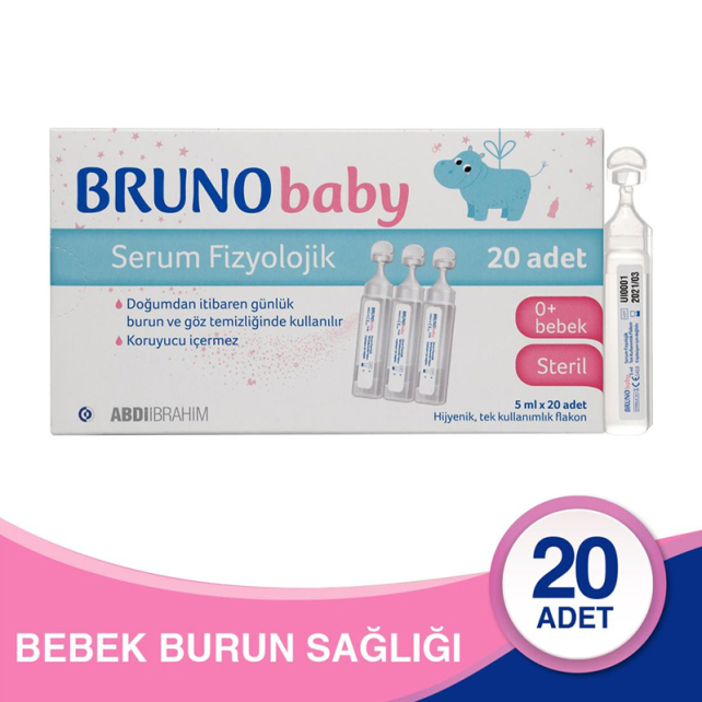 Bruno Baby Fizyolojik Serum 0+ Ay 5mlx20 Adet - 2