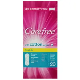 Carefree Fresh Scent Normal Cotton - Günlük Ped 20 Adet - Carefree