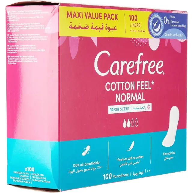 Carefree Fresh Scent Normal - Günlük Ped 100 Adet - 2