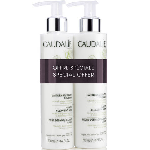 Caudalie Gentle Cleansing Milk Duo - Kuru Ciltler için Temizleme Sütü 2x 200ml Caudalie Gentle Cleansing Milk Duo - Kuru Ciltler için Temizleme Sütü 2x 200ml