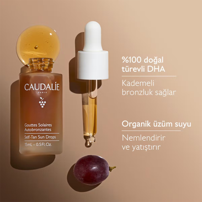 Caudalie Gouttes Solaires Autobronzantes Self Tan Sun Drops - Güneşsiz Bronzlaştırıcı Damla 15ml - 4