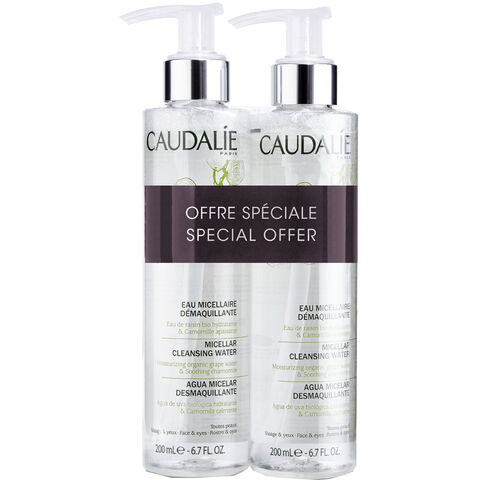 Caudalie Micellar Cleansing Water Duo - Makyaj Temizleyici Misel Su 2x 200ml Caudalie Micellar Cleansing Water Duo - Makyaj Temizleyici Misel Su 2x 200ml