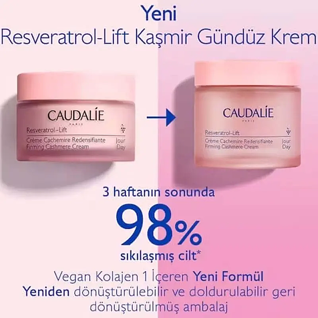Caudalie Resveratrol Lift Firming Cashmere Cream - Cilt Bakım Kremi 50ml - 3