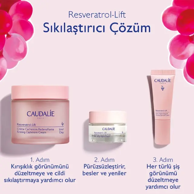 Caudalie Resveratrol Lift Firming Solution - Yaşlanma Karşıtı Bakım Seti - 3
