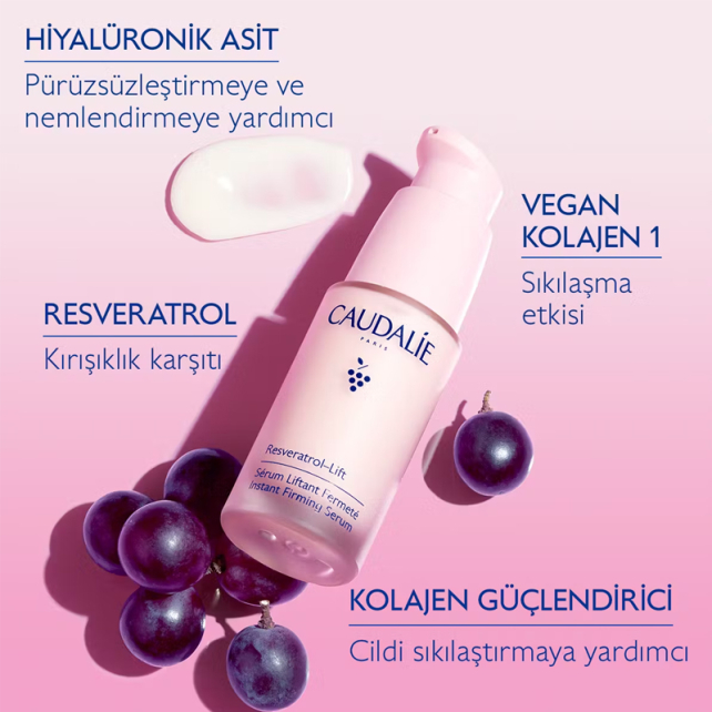 Caudalie Resveratrol Lift Instant Firming Refill - Yaşlanma Karşıtı Serum 30ml - 3