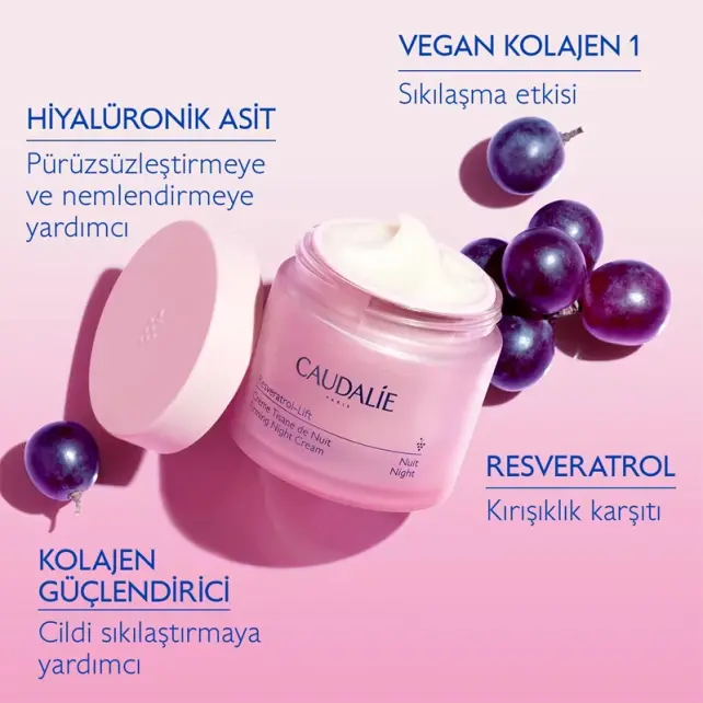 Caudalie Resveratrol Lift Night Infusion Cream - Gece Kremi 50ml - 4