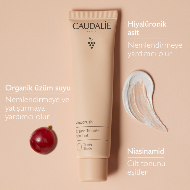 Caudalie Vinocrush Creme Teinte - Renkli Nemlendirici Skin Tint 1 30ml - 3