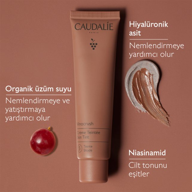 Caudalie Vinocrush Creme Teinte - Renkli Nemlendirici Skin Tint 5 30ml - 3