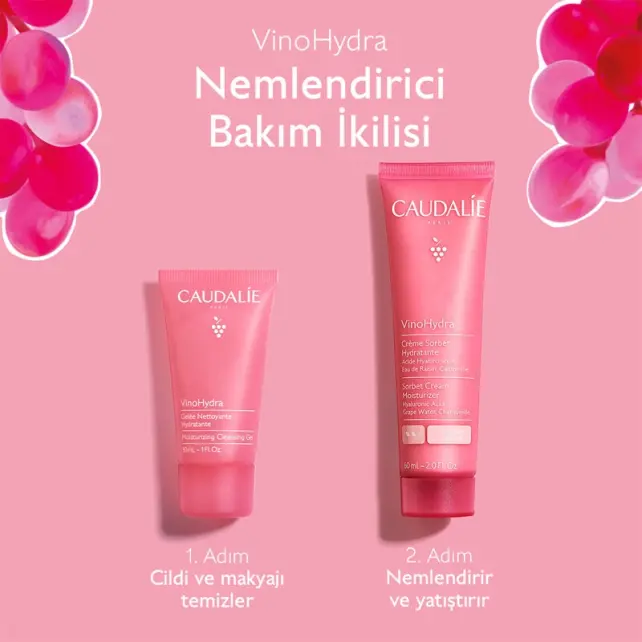 Caudalie VinoHydra Sorbet Moizturizing Duo - Nemlendirici Bakım Seti - 3