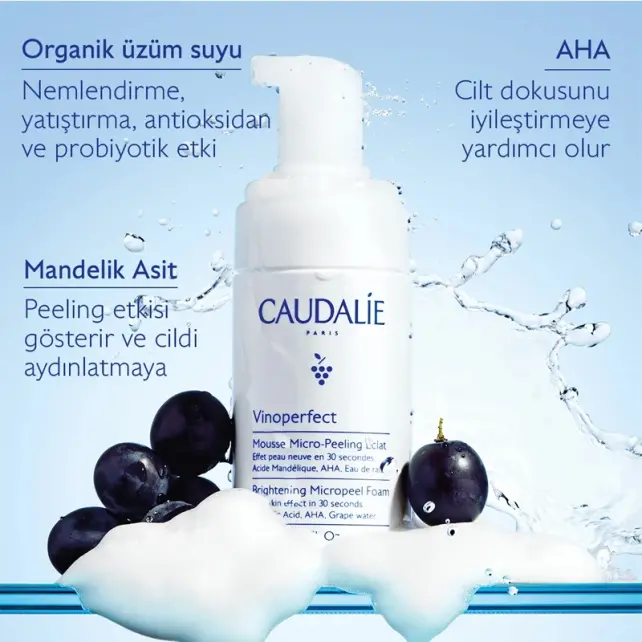 Caudalie Vinoperfect Brightening Micropeel Foam - Aydınlatıcı Köpük Temizleyici 50ml - 2