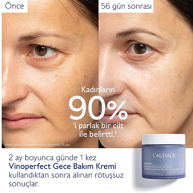 Caudalie Vinoperfect Dark Spot Correcting Glycolic Night Cream - Gece Kremi Refill 50ml - 4