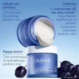 Caudalie Vinoperfect Dark Spot Correcting Glycolic Night Cream - Gece Kremi Refill 50ml - 3
