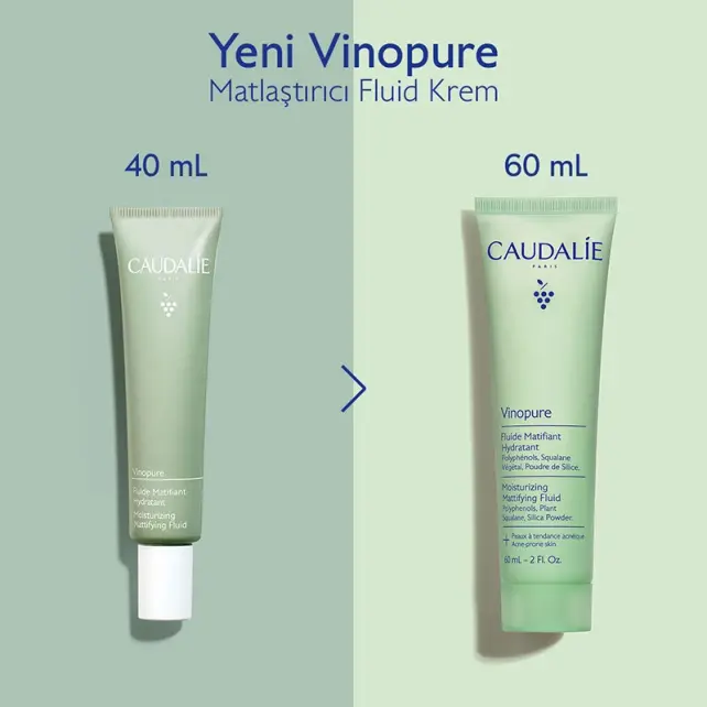 Caudalie Vinopure Moisturizing Mattifying Fluid - Matlaştırıcı Etkili Krem 60ml - 5