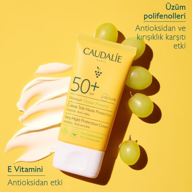 Caudalie Vinosun Protect SPF 50+ Güneş Koruyucu Krem 50ml - 2