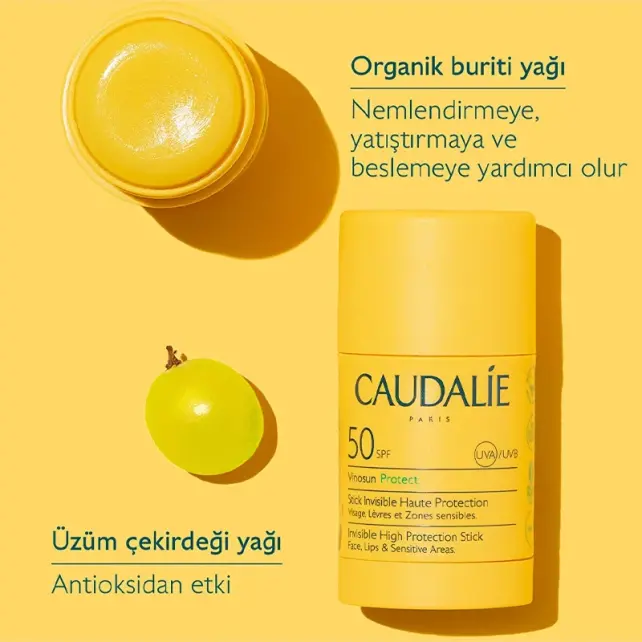Caudalie Vinosun Protect SPF50+ Stick Güneş Kremi 15gr - 3