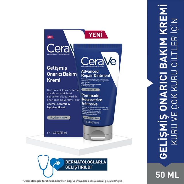 CeraVe Advanced Repair Ointment - Gelişmiş Onarıcı Bakım Kremi 50ml - 2