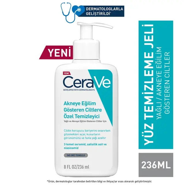 CeraVe Akneye Eğilim Gösteren Ciltler için Temizleyici 236ml - 2