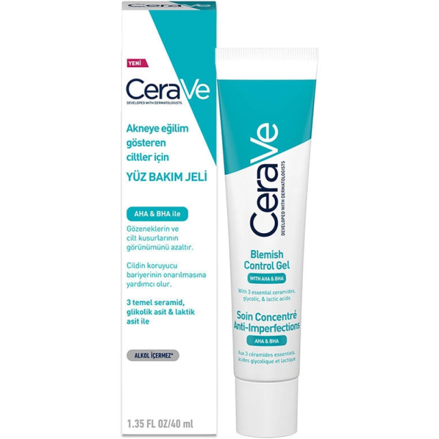 CeraVe Akneye Eğilim Gösteren Ciltler için Yüz Bakım Jeli 40ml - 1