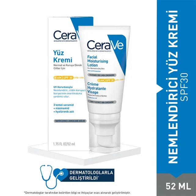 CeraVe Facial Moisturising Lotion SPF 30 - Nemlendirici Bakım Losyonu 52ml - 2