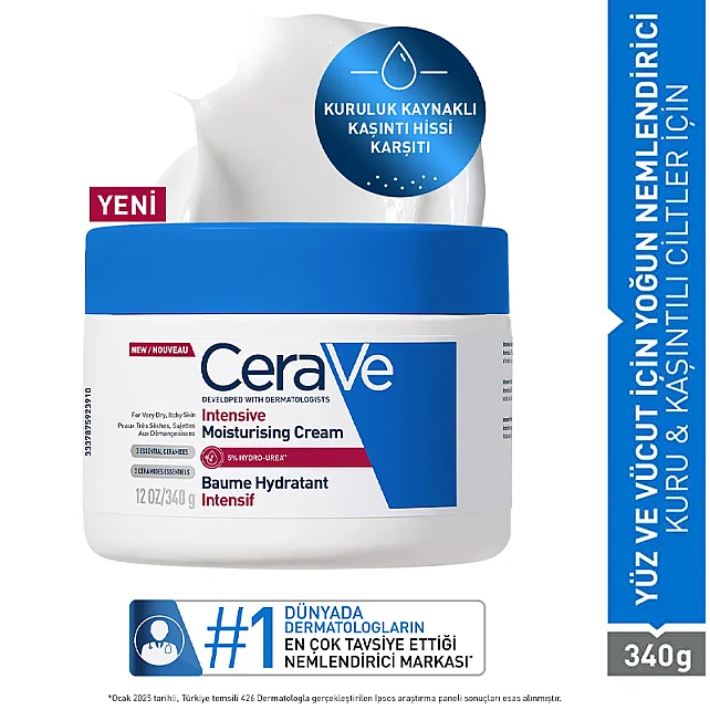 Cerave Intensive Moisturising Cream - Yoğun Nemlendirici Bakım Kremi 340gr - 7
