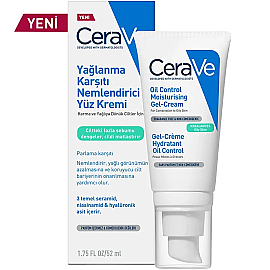 CeraVe Oil Control Moisturizing Gel Cream - Yağlanma Karşıtı Nemlendirici Krem 52ml - CeraVe
