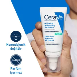 CeraVe Oil Control Moisturizing Gel Cream - Yağlanma Karşıtı Nemlendirici Krem 52ml - 5