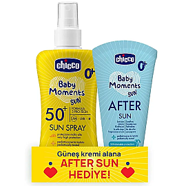 Chicco Baby Moments Sun Spray 150ml & After Sun 150ml - Chicco