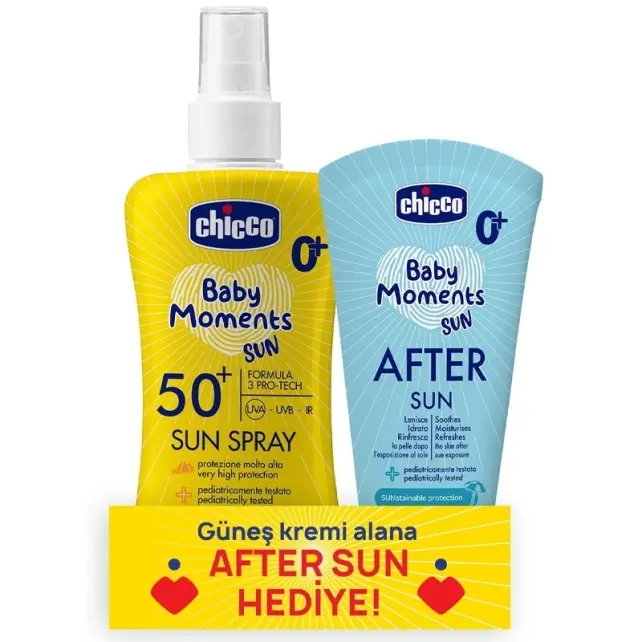 Chicco Baby Moments Sun Spray 150ml & After Sun 150ml - 1