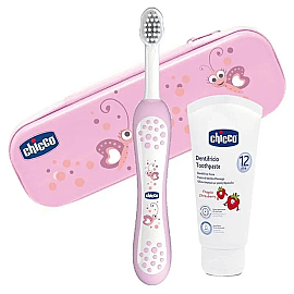 Chicco Diş Fırçası Seti - Pembe +12 - Chicco