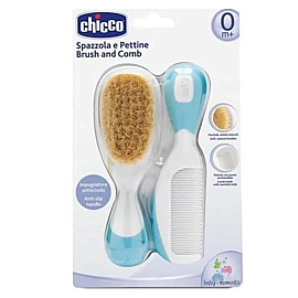 Chicco Fırça ve Tarak Seti - Mavi 0M+ - Chicco