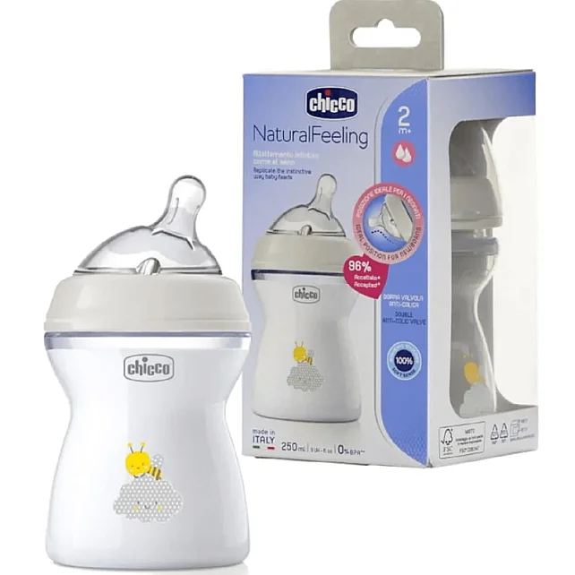 Chicco Natural Feeling - Biberon 250ml 2 Ay+ - 2