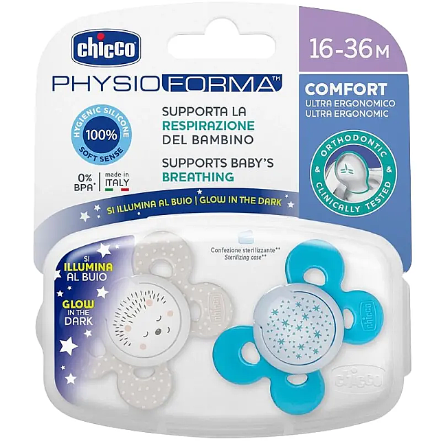 Chicco Physio Forma Comfort Silikon Emzik Erkek 16-36 Ay