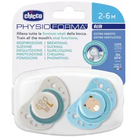 Chicco Physio Forma Comfort Silikon Emzik Erkek 2-6 Ay 2'li - 1