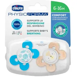 Chicco Physio Forma Comfort Silikon Emzik Erkek 6-16 Ay 2'li - 2