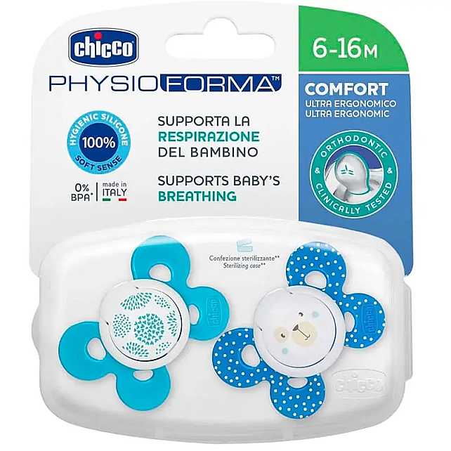 Chicco Physio Forma Comfort Silikon Emzik Erkek 6-16 Ay