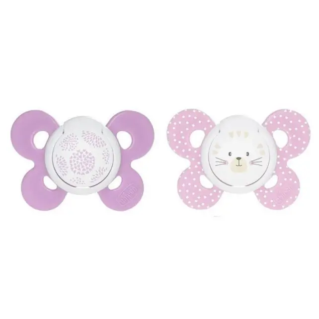 Chicco Physio Forma Comfort Silikon Emzik Kız 6-16 Ay 2'li - 1