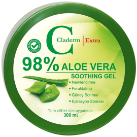 Claderm Aloe Vera Soothing Gel - Yatıştırıcı Etkili Jel 300ml - Claderm