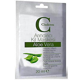 Claderm Clay Mask Aloe Vera - Arındırıcı Kil Maskesi 20ml - Claderm