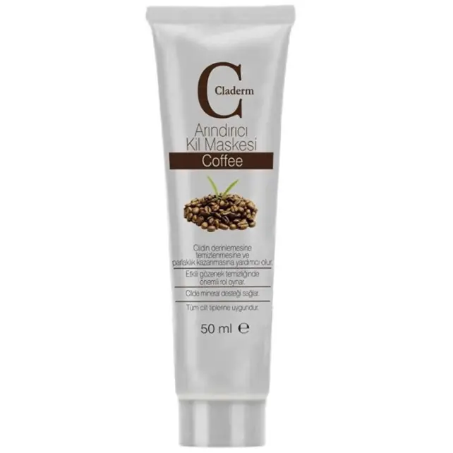 Claderm Clay Mask Coffe - Arındırıcı Kahve Kil Maskesi 50ml - 1