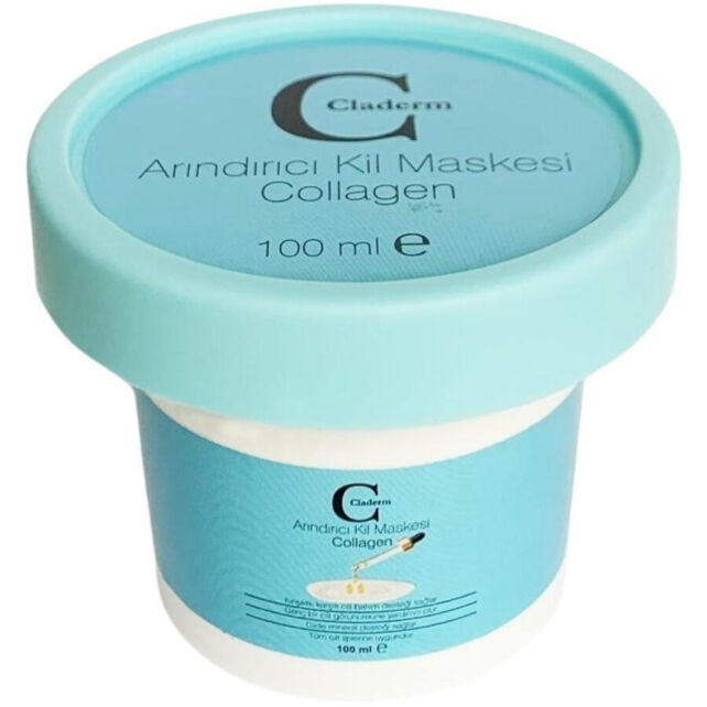 Claderm Clay Mask Collagen - Arındırıcı Kolajen Kil Maskesi 100ml - 1