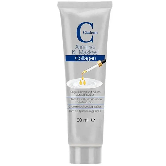 Claderm Clay Mask Collagen - Arındırıcı Kolajen Kil Maskesi 50ml - 1