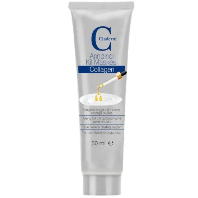 Claderm Clay Mask Collagen - Arındırıcı Kolajen Kil Maskesi 50ml - 1