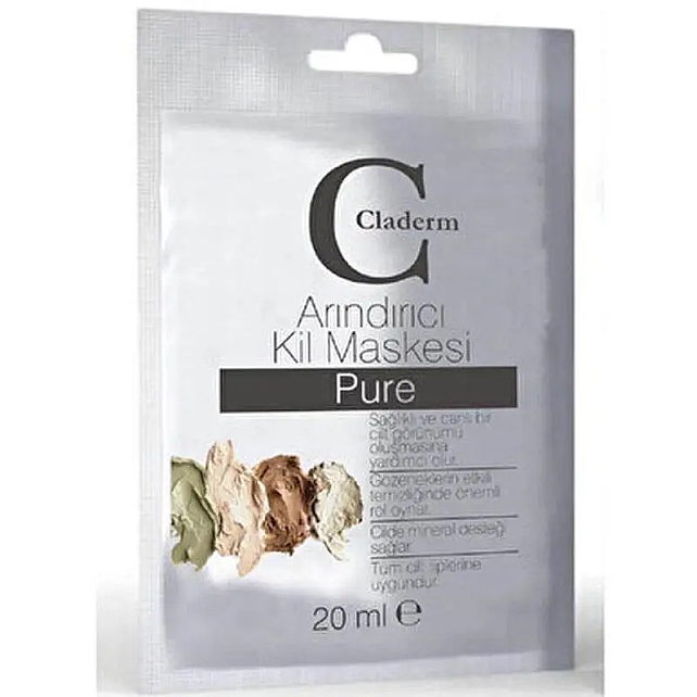 Claderm Clay Mask Pure - Arındırıcı Saf Kil Maskesi 20ml - 1